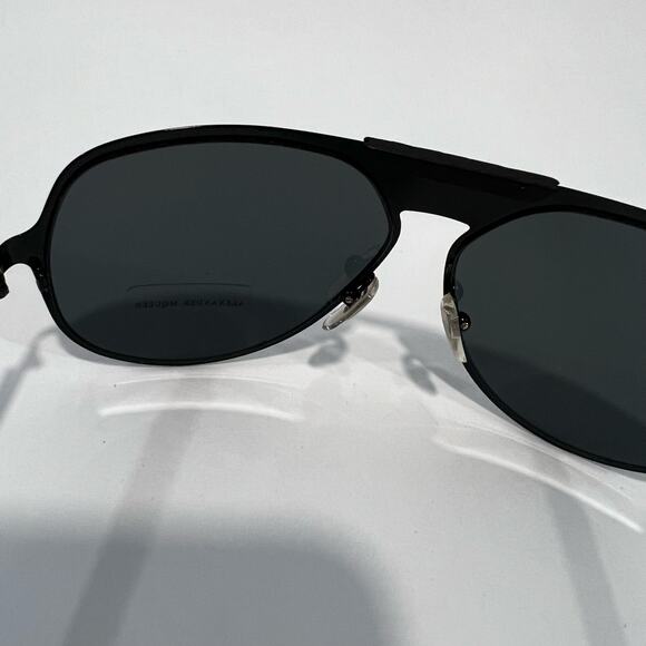 NWOT Alexander McQueen Black Oversized Aviator Sunglasses - Picture 10 of 12